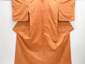 雨縞模様織り出し手織り紬着物